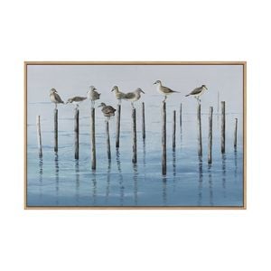 Artey | Midday Break - Framed Canvas - Natural Frame - 110 x 165cm