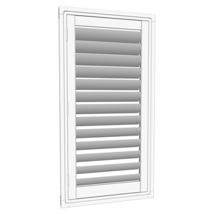 EasyAS 610 x 1200mm White Adjustable Plantation Shutter