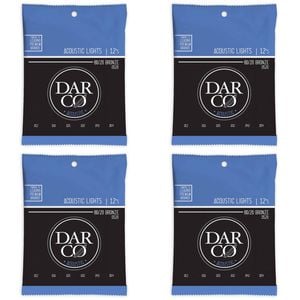4PK Martin Guitar D520 Darco Acoustic Instrument String 80/20 Bronze Light