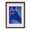 Pixel Walnut Finish A3 Mat To A4 Poster Frame