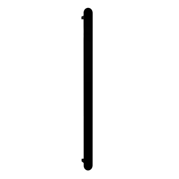 Hotwire 900mm Black Single Vertical Flat Slimline Heated Towel Rail