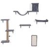 Costway 5in1 Cat Climbing Wall Set Tree House Scratching Platforms
