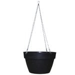 Northcote Pottery 25cm Black Terrazzo Look Self-Watering Hanging Basket