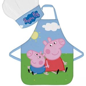 Peppa Pig Kids Baking Apron And Chef Hat