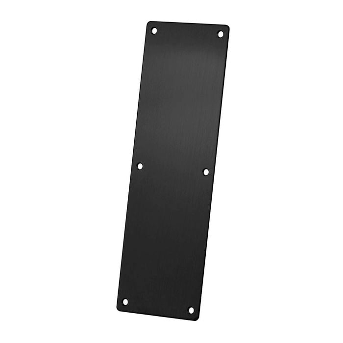 Sylvan 300 x 100 x 1.8mm Black Plain Push Plate