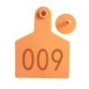 1-100 Cattle Number Ear Tags 7.5x10cm Set - Xl Orange Cow Sheep Livestock Labels
