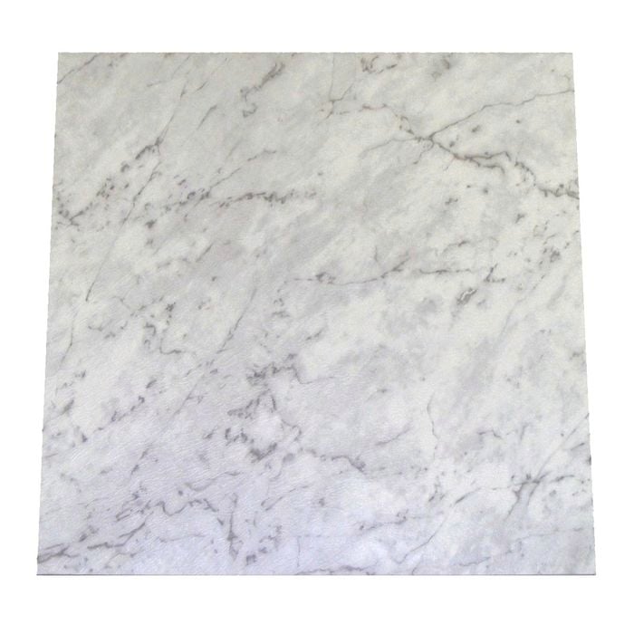 Winton 457 x 457mm White Marble Self Stick Vinyl Tile - Each