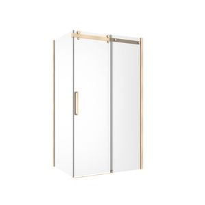 Rick McLean's 1170 x 870mm Brushed Brass Euro Frameless Sliding Shower Screen