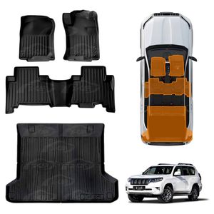 3D Floor Mats Boot Liner for TOYOTA PRADO 150 Series 5 Seater 2009-2024  Cargo Car Trunk Tray