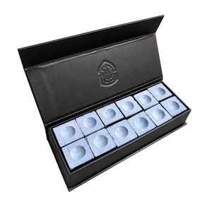 ATS Premium Billiard Chalk (12 Pack) - Cube Grey