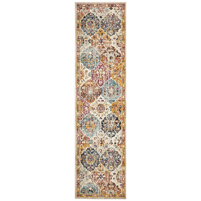 The Rug Connection Gallery 861 Off White 500x80cm - Extra Large Runner Transitional Pet Friendly Indoor Rug