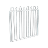 ProtectorAl 800 - 1200 x 1200mm Pearl White Aluminium Loop And Spear Pool Gate