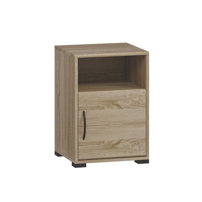 Practa Bedside Table Bundle - 1 Door - Oak