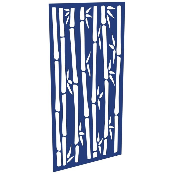 ProtectorAl 300-1200w x 1201-2400h Dark Blue/Gloss White Bamboo Unframed Composite Deco Panel