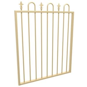 ProtectorAl 975 x 1200mm Paperbark Aluminium Loop And Spear Top Pool Gate