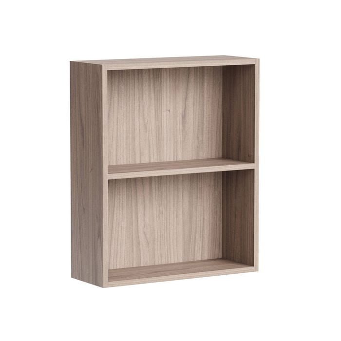 Kaboodle 600-699mm Silver Ash Customisable Shallow Wall Open Shelf