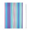 12x 24pc Partyware Reusable Straws With Cleaning Brush Set Assorted