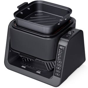 YOPOWER Dual Zone Air Fryer, 7-in-1 Multifunctional Air Fryer, 6L