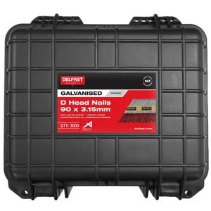 Delfast 90 x 3.15mm TuffBox D-Head Galvanised Nails - 3000 Pack