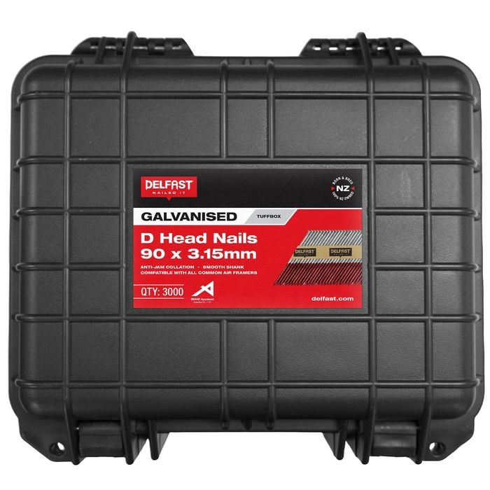 Delfast 90 x 3.15mm TuffBox D-Head Galvanised Nails - 3000 Pack