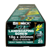Bremick XTP 18g x 300 T40 Technoguard Landscape Screws - 25 Pack