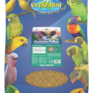 Vetafarm Paradise Pellets Low Iron Diet for Eclectus Parrots 10kg