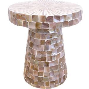 LVD Side Table Pinto Mop Home/Lounge Decor 40x45cm - Brown