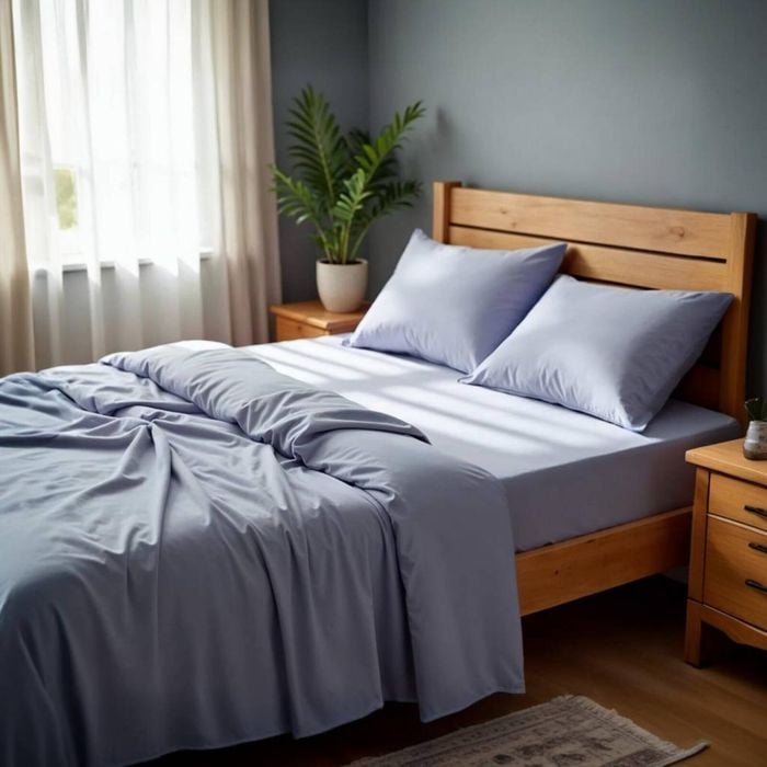 Royal Comfort 2000 Thread Count Bamboo Cooling Sheet Set Light Blue Queen