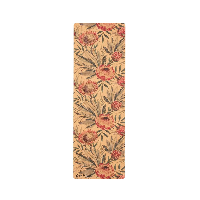 Zenvibes Extra Wide & Large Comfort Cork Yoga Mat 5mm - Proteus Aussie Palm