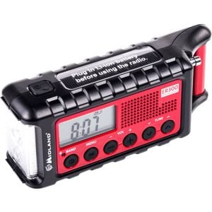 Midland Emergency Crank AM/FM Radio Torch Portable w/ Powerbank/USB Port Music