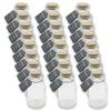 24PK Glass & Co Courtney Push Cork Lid Round Storage Bottle Jar 150ml Clear