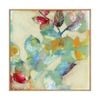Artey | Merging Leaves II - Framed Canvas - Natural Frame - 64 x 64cm