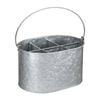 Olympia Table Tidy Galvanised 135x240x175mm Condiment Holder Storage Caddy