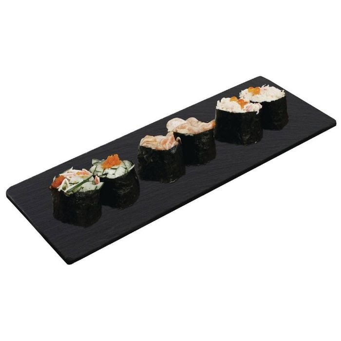 Olympia Platter Smooth Edged Slate 280x100mm Serving Tray Presentation Tableware
