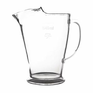 Elite Polycarbonate Jug Clear 1140ml Water Beer Pitcher Commercial Barware