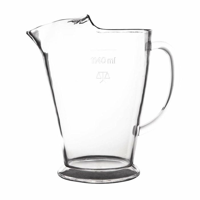 Elite Polycarbonate Jug Clear 1140ml Water Beer Pitcher Commercial Barware