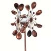 Lifebay Solar Powered Metal Wind Spinner with LED Lights