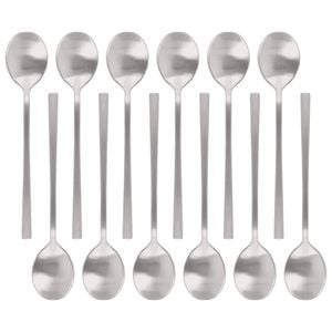 Argon Tableware Stainless Steel Teaspoons - 14.5cm - 12x Durable Rust Resistant Stainless Steel Dishwasher Safe Flatware Set