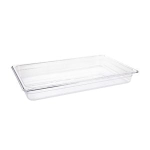 Vogue Gastronorm Container Clear Polycarbonate Food Storage Gn 1/1 65mm 8.5l