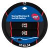 St Kilda Fc Official Afl Steering Wheel Cover And Seat Belt Cover