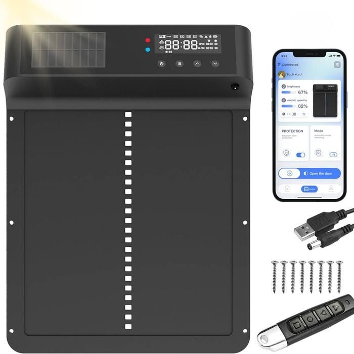 Advwin Automatic Chicken Coop Door Built-in Solar Panel