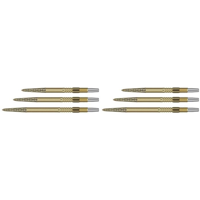 6pc Target Swiss DX Diamond Grip Dart Points 40mm - Gold