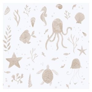 Wallpaper Trader Della Wallpaper Roll 10.05m X 53cm, Beige