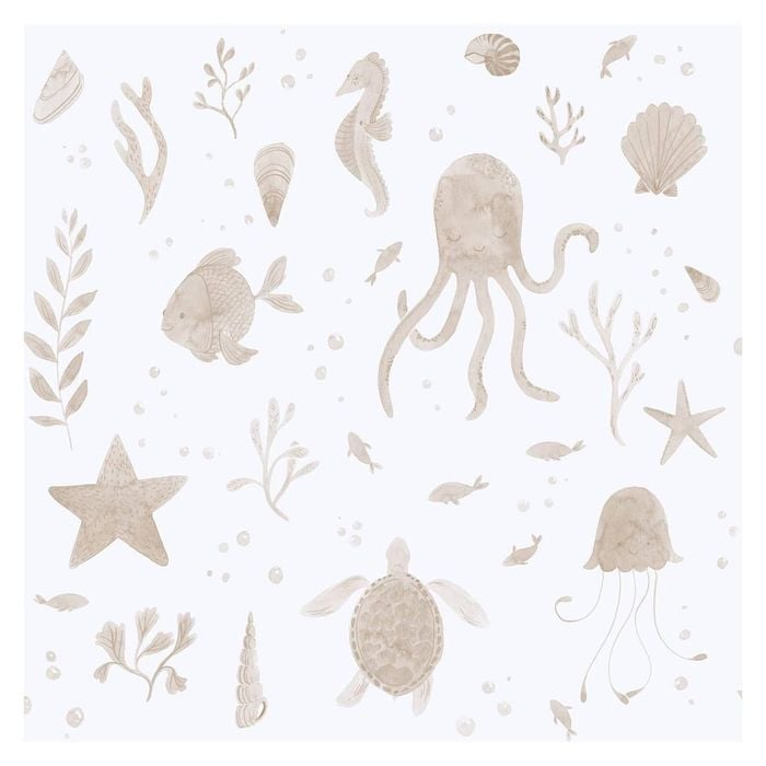 Wallpaper Trader Della Wallpaper Roll 10.05m X 53cm, Beige