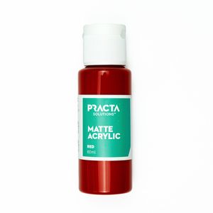 Practa 60ml Red Acrylic Matte Paint