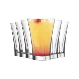 LAV Truva Highball Cocktail Tumbler Glasses - 350ml - Pack of 12 Highball Glasses for Cocktails