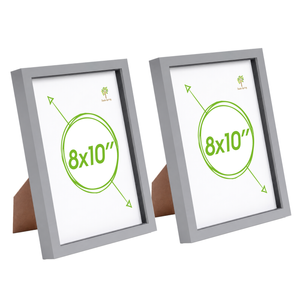 Nicola Spring 3d Box Photo Frames - 8" X 10" - Pack Of 2