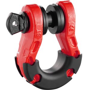 Vevor 19.05 Mm D-ring Shackle Red 2 Pack Alloy Steel 30 Ton Break Strength With 22 Mm Screw Pin