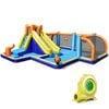 Costway Giant Soccer-themed Inflatable Water Park W/680w Blower