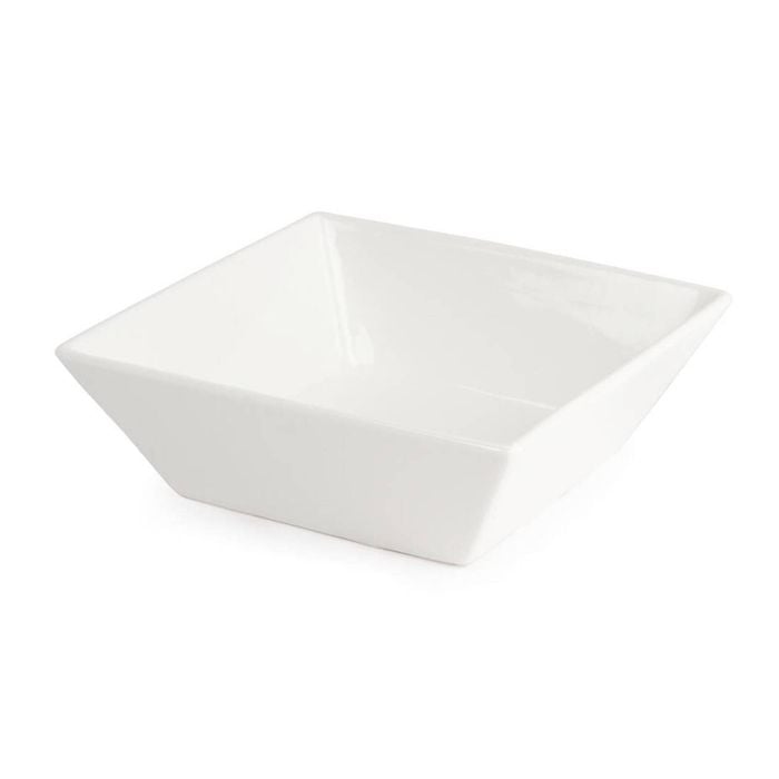 Olympia Square Bowls Lumina White 140mm 6 Pack